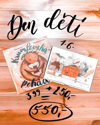 Den dětí se blíží a tak jsem si pro Vás připravila akci!!! 🤩 Možná jste už zaznamenali, že jsme k Medvědí pohádce taky...